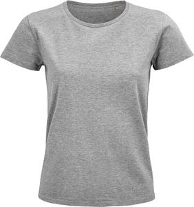 SOL'S 03579 - Pioneer Women T Shirt Dames Jersey Ronde Hals Getailleerd Grijs gemêleerd