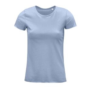 NEOBLU 03571 - Leonard Vrouwen T-shirt Korte Mouwen Dames Zacht blauw