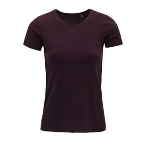 NEOBLU 03571 - Leonard Vrouwen T-shirt Korte Mouwen Dames Diep Bourgondië
