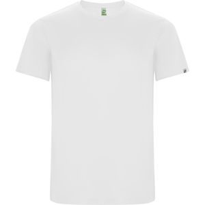 Roly CA0427 - IMOLA T-shirt met raglanmouwen in technisch weefsel van gerecycleerd polyester CONTROL DRY Wit