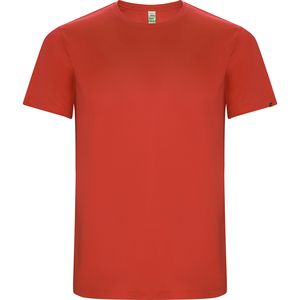 Roly CA0427 - IMOLA T-shirt met raglanmouwen in technisch weefsel van gerecycleerd polyester CONTROL DRY Rood