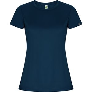 Roly CA0428 - IMOLA WOMAN Getailleerde T-shirt met raglanmouwen in technisch weefsel van gerecycleerd polyester CONTROL DRY Marineblauw
