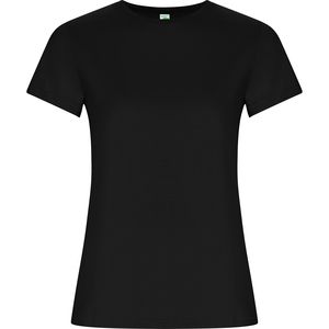 Roly CA6696 - GOLDEN WOMAN Getailleerde T-shirt met korte mouwen in organisch katoen