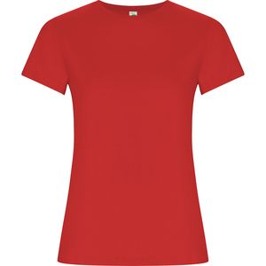 Roly CA6696 - GOLDEN WOMAN Getailleerde T-shirt met korte mouwen in organisch katoen