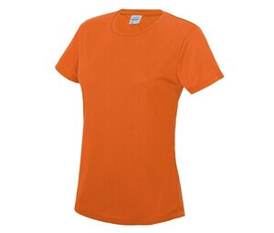 Just Cool JC005 - Neoteric ™, ademend dames-T-shirt Elektrisch oranje