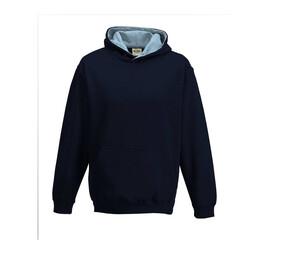 AWDIS JH03J - Kindersweatshirt met contrasterende capuchon