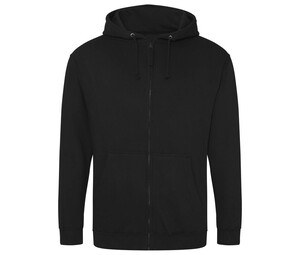 AWDIS JH050 - Hoodie met Rits Diepzwart