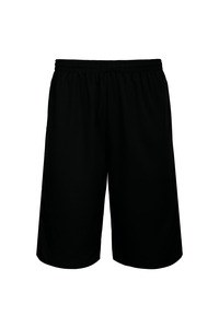 ProAct PA162 - UNISEX BASKETBALSHORT, AAN 2 KANTEN DRAAGBAAR  Zwart / Wit