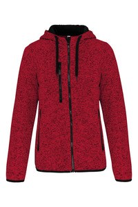 PROACT PA366 - Heather damesvest met capuchon Rood gemêleerd