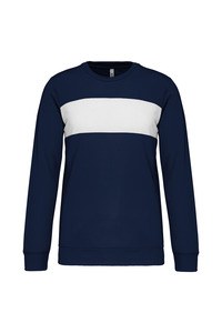 PROACT PA373 - Sweater in polyester Sportief marine/wit