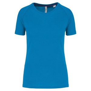 PROACT PA4013 - Gerecycled damessport-T-shirt met ronde hals Aqua Blauw