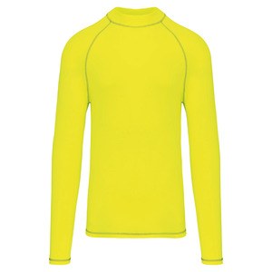 PROACT PA4017 - Functioneel heren-t-shirt met lange mouwen en anti-UV-bescherming Fluorescerend geel