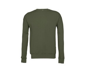 Bella + Canvas BE3945 - Unisex sweatshirt met ronde hals Militair groen