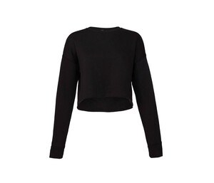 Bella + Canvas BE7503 - Damessweatshirt met korte ronde hals Zwart
