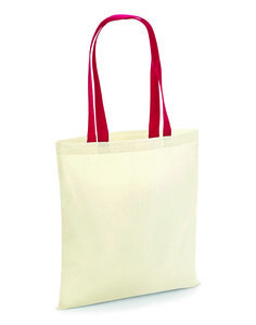 Westford mill W101C - Bag For Life Boodschappentas Met Gekleurde Handvaten