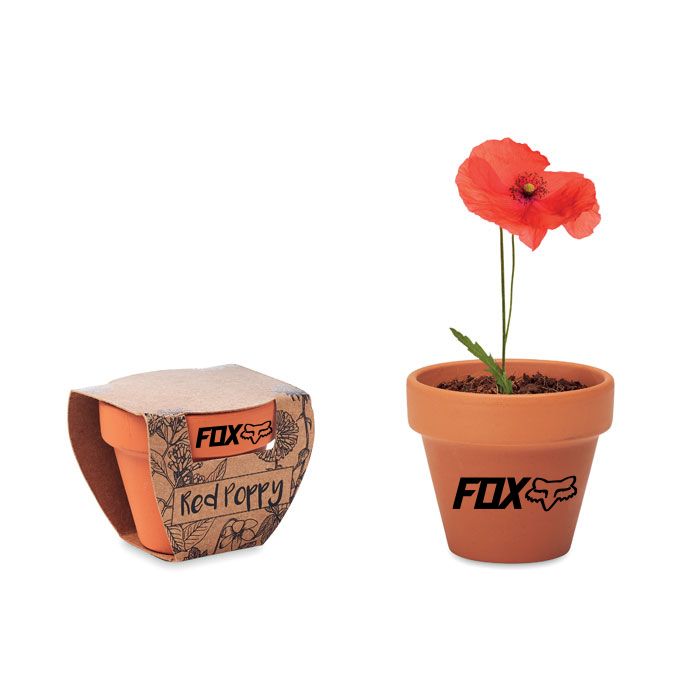 GiftRetail MO6148 - RED POPPY Potje Klaproos