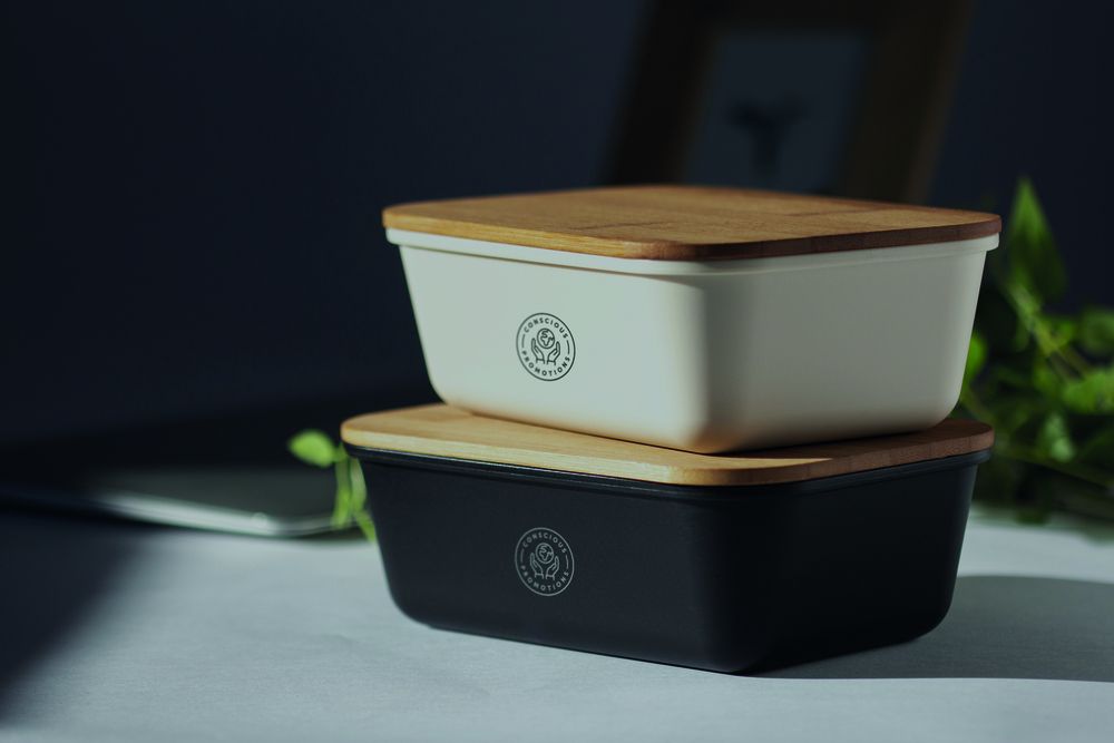 GiftRetail MO6240 - Lunchbox met deksel van bamboe