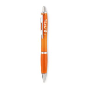 GiftRetail MO6409 - RIO RPET RPET balpen transparant oranje