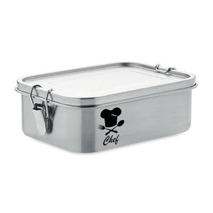 GiftRetail MO6671 - SAO Roestvrij stalen lunchbox mat zilver