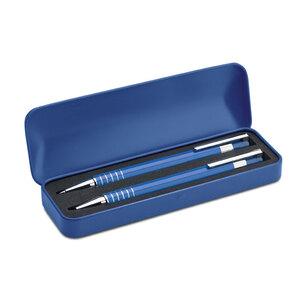 GiftRetail MO7323 - Balpenset met metalen etui