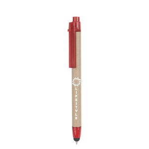 GiftRetail MO8089 - RECYTOUCH Gerecycled kartonnen touch pen Rood