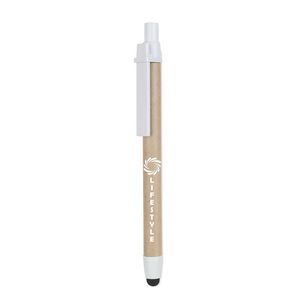 GiftRetail MO8089 - RECYTOUCH Gerecycled kartonnen touch pen Wit