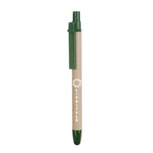 GiftRetail MO8089 - RECYTOUCH Gerecycled kartonnen touch pen Groen