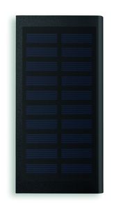 GiftRetail MO9051 - SOLAR POWERFLAT PowerBank  8000 mAh Zwart