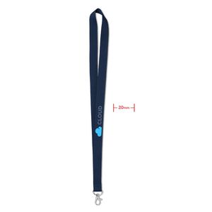 GiftRetail MO9058 - SIMPLE LANY Lanyard 20 mm Blauw