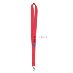 GiftRetail MO9058 - SIMPLE LANY Lanyard 20 mm Rood