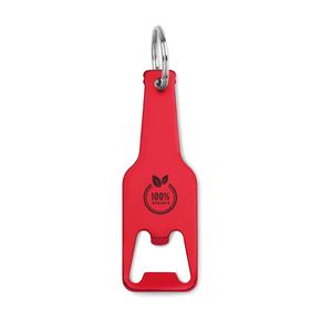 GiftRetail MO9247 - BOTELIA Aluminium sleutelhanger fles Rood