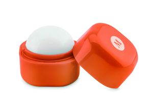 GiftRetail MO9586 - LIPS Lippenbalsem in kubus vorm Oranje