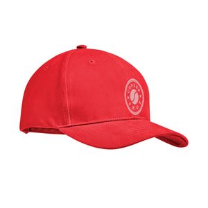 GiftRetail MO9643 - TEKAPO Brushed cotton basebal cap Rood