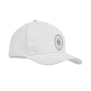 GiftRetail MO9643 - TEKAPO Brushed cotton basebal cap Wit