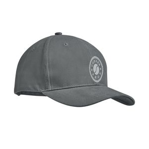 GiftRetail MO9643 - TEKAPO Brushed cotton basebal cap Grijs