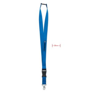 GiftRetail MO9661 - WIDE LANY Lanyard 25mm Koningsblauw