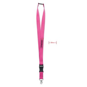 GiftRetail MO9661 - WIDE LANY Lanyard 25mm Fuchsia