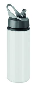 GiftRetail MO9840 - ATLANTA Aluminium drinkfles 600 ml Wit