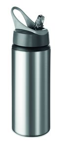 GiftRetail MO9840 - ATLANTA Aluminium drinkfles 600 ml mat zilver