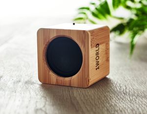 GiftRetail MO9894 - AUDIO Draadloze bamboe speaker Hout