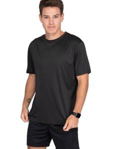 Mustaghata BOLT - Mens Active T-Shirt Polyester Spandex 170 G/M² Zwart