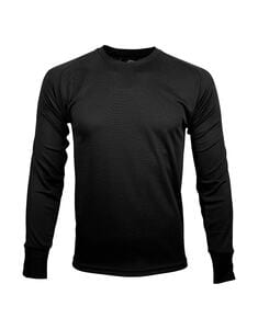 Mustaghata TRAIL - ACTIEF T-SHIRT VOOR HEREN LANGE MOUWEN 140 G Zwart