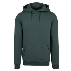 Build Your Brand BY011 - Zware Sweater Met Capuchon Fles groen