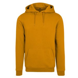 Build Your Brand BY011 - Zware Sweater Met Capuchon Oranje paradijs