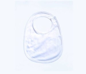 BABYBUGZ BZ059 - SINGLE LAYER BIB Wit