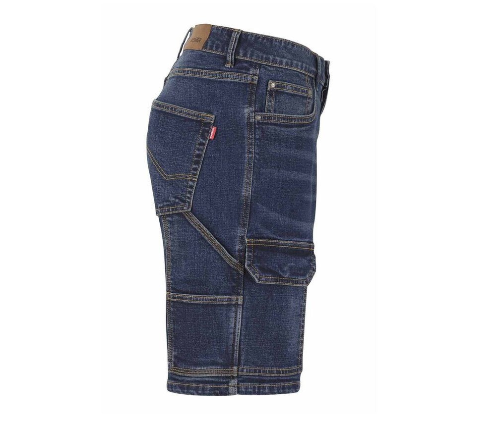 VELILLA VL3017S - MULTI-POCKET STRETCH DENIM BERMUDA SHORTS