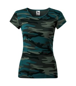 Malfini C22 - T-shirt Camo Pure Dames camouflagebenzine