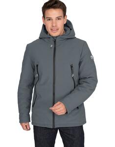 Mustaghata COLORADO - SOFTSHELL JACKET UNISEX WITH REMOVABLE HOOD HooDDooH Grijs