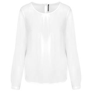 Kariban K5003 - Damesblouse in crêpe met lange mouwen