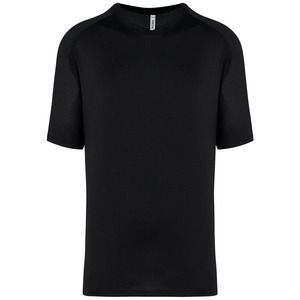 PROACT PA4030 - Tweekleurig padel-T-shirt met raglanmouwen voor heren Zwart